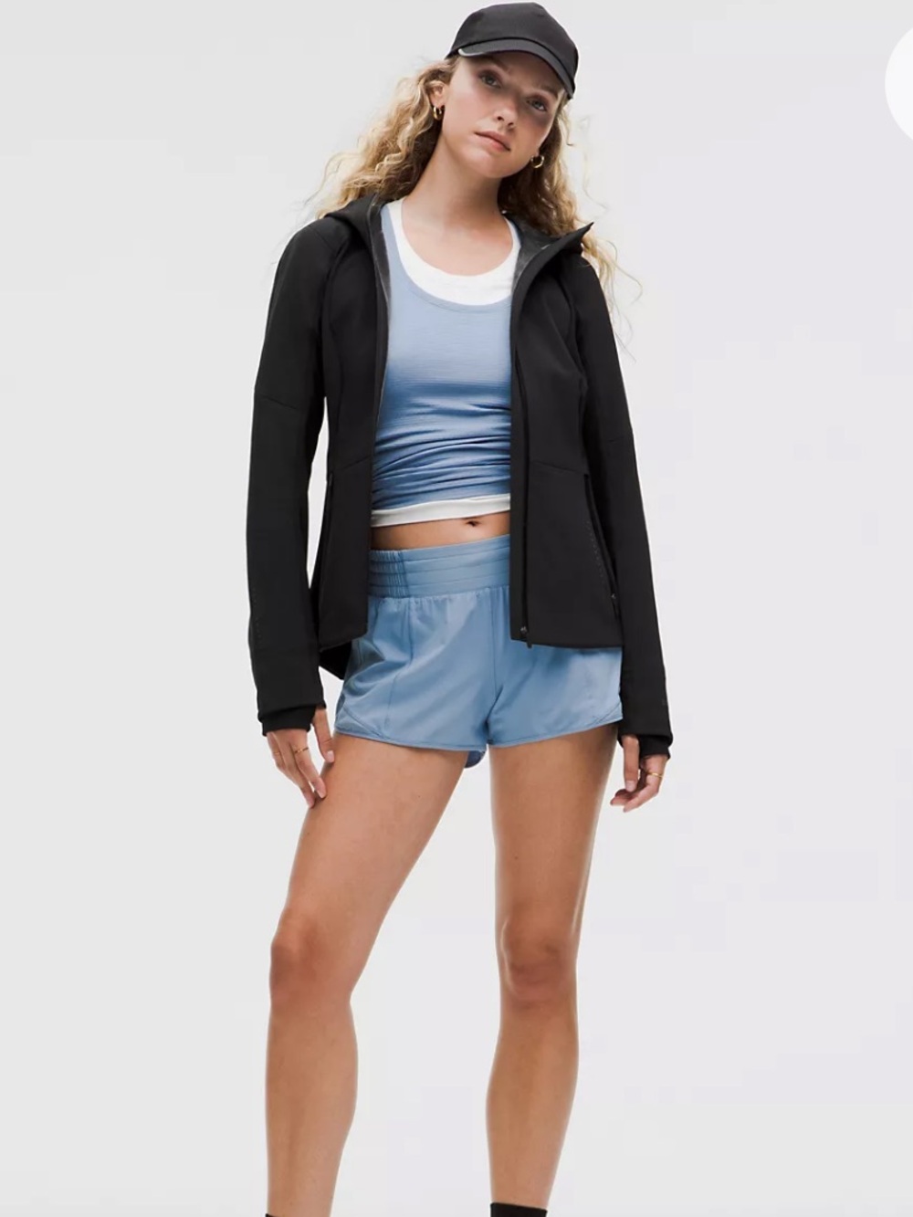 Lululemon Cross Chill Performance Jacket Woman Small Black Hood Performance 2024